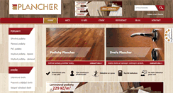 Desktop Screenshot of plancher.cz